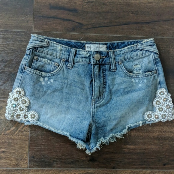Free People Denim - Free People Denim Cutoff Shorts